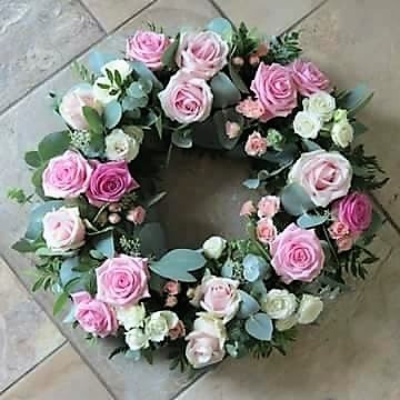 Pink Satin Wreath